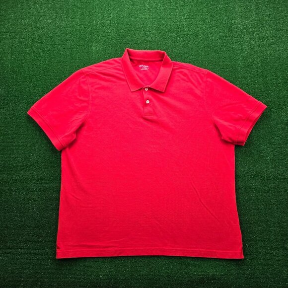Untuckit Polo Shirt Mens 2XL‎ Red Short Sleeve Golf Preppy Summer Casual Cotton - Picture 1 of 8
